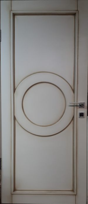 Межкомнатная дверь в профиле массив (эмаль с патиной) Курск